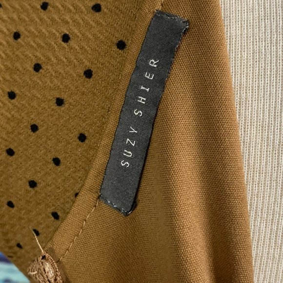 Suzy Shier Cap Sleeve Polka Dot Fit and Flare Dress - Picture 7 of 9